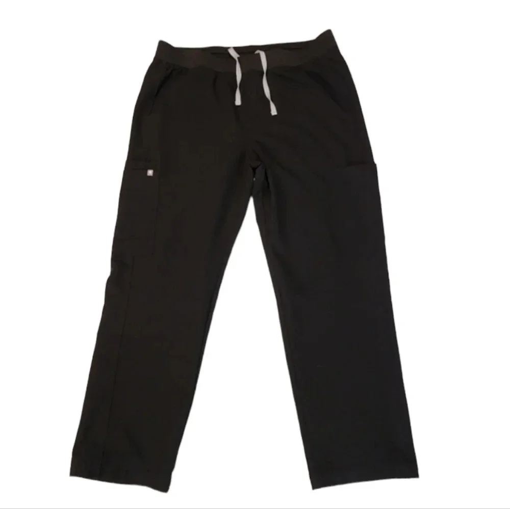 Figs Men's Axim Black Cargo Scrub Pants Size XL Short‎ XLS